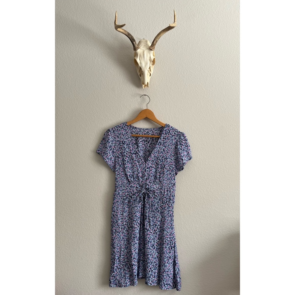 Vintage Floral Flowy Dress